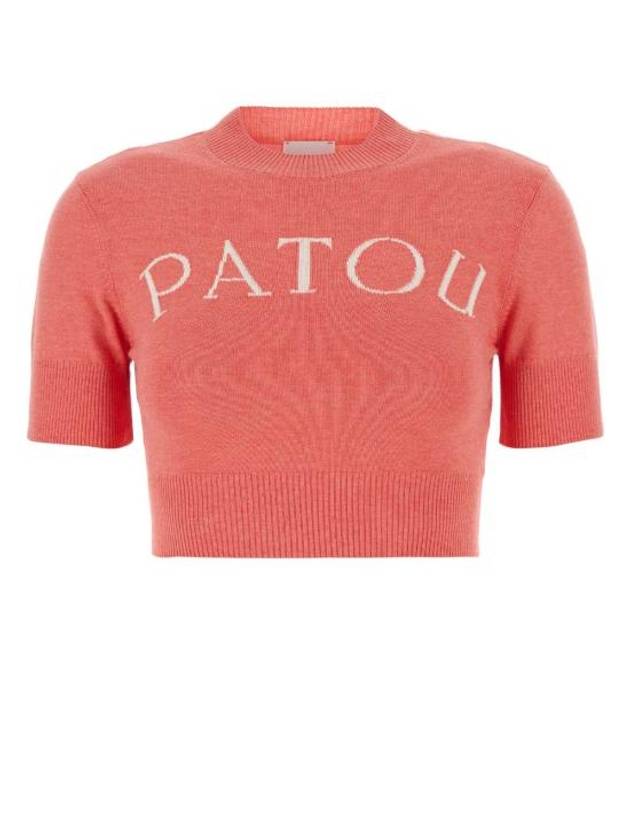 24SS Patou Sweater KN1548067 455P Pink - PATOU - BALAAN 1