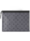 Monogram Eclipse Reverse Pochette Voyage MM Clutch Bag Grey - LOUIS VUITTON - BALAAN 2