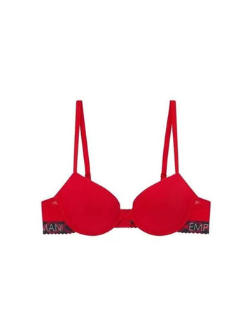 UNDERWEAR Women s X Pattern Band Push up Bra Red 271419 - EMPORIO ARMANI - BALAAN 1