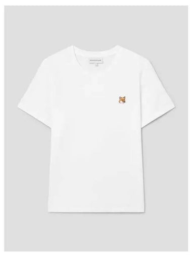 Women s Foxhead Patch Regular T Shirt White Domestic Product GM0024022162138 - MAISON KITSUNE - BALAAN 1