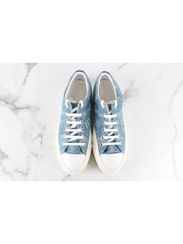 LV Denim Monogram Stella Sneakers 36 5 235 - LOUIS VUITTON - BALAAN 8