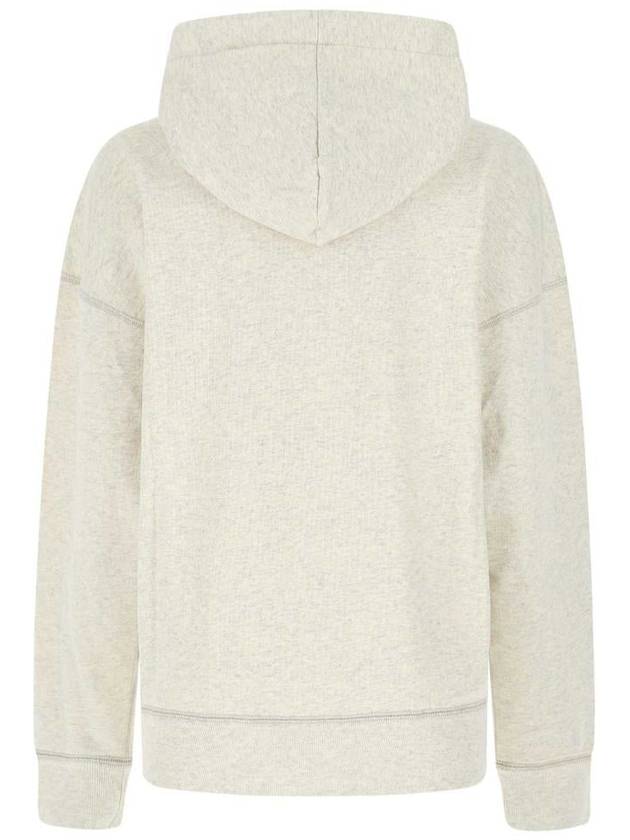 Mansel Logo Cotton Hoodie Ecru - ISABEL MARANT ETOILE - BALAAN 3