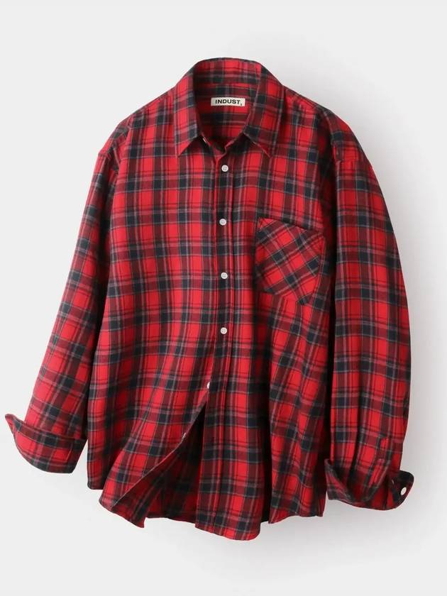 Brits Check Shirt Red - INDUST - BALAAN 4