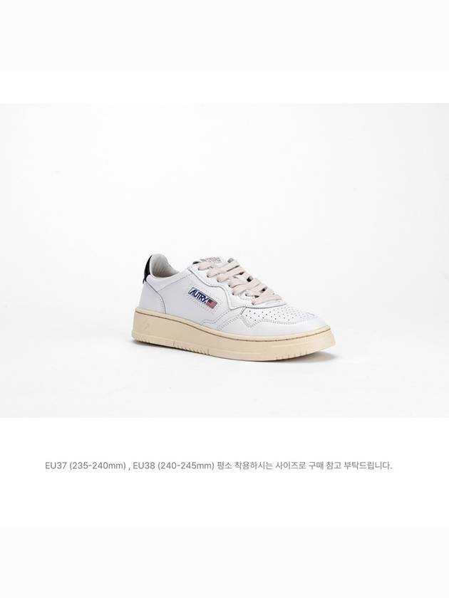 Medalist Goatskin Low Top Sneakers White - AUTRY - BALAAN 5