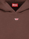 D Logo Patch Hoodie Brown - DIESEL - BALAAN 4