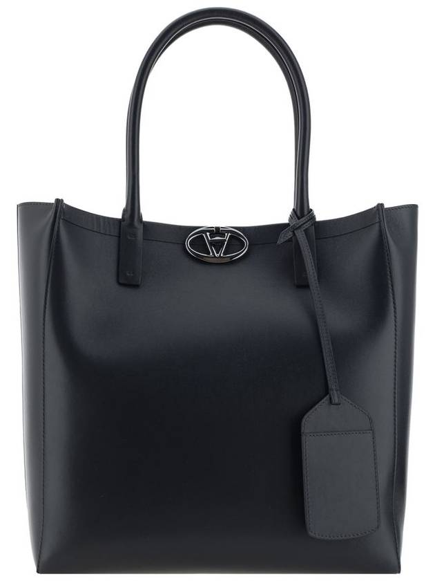 Garavani Logo Tote Bag Black - VALENTINO - BALAAN 2