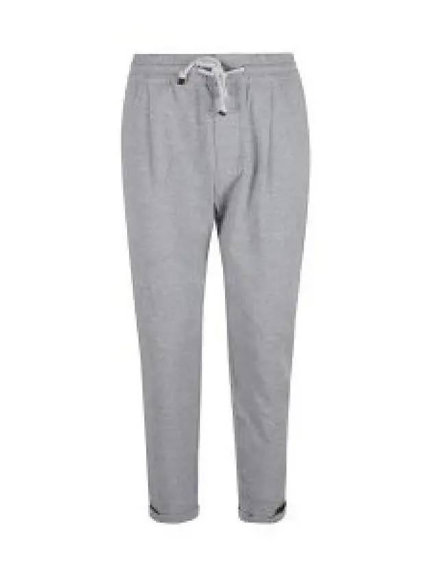 Drawstring Terry Track Pants Grey - BRUNELLO CUCINELLI - BALAAN 2