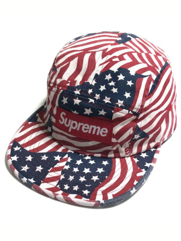 Washed Chino Twill Camp Cap Stars and Stripes Washed Chino Twill Camp Cap - SUPREME - BALAAN 1