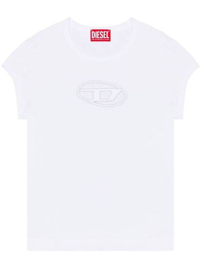 T Angie Peekaboo Logo Short Sleeve T-Shirt White - DIESEL - BALAAN 2