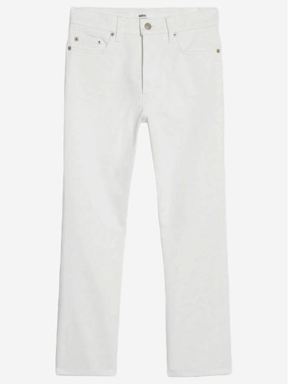 Pantalon Cropped Slim Fit Jeans White - AMI - BALAAN 2