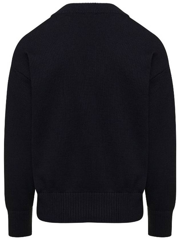 Men's de Coeur Heart Cardigan Black - AMI - BALAAN 3