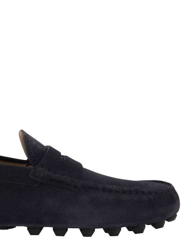 Gommino Bubble Suede Driving Shoes Blue - TOD'S - BALAAN 7