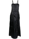 Women's Parashut Tech Chintz Ripstop Long Dress Black - OUR LEGACY - BALAAN 1