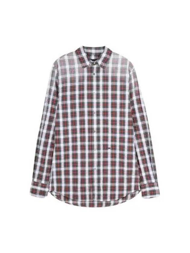 Men's Tartan Check Long Sleeve Shirt - DSQUARED2 - BALAAN 2