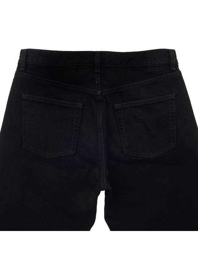 Twist Seam Regular Fit Denim Jeans Black - TOTEME - BALAAN.