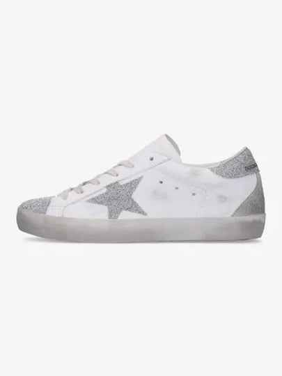 Superstar Glitter Low Top Sneakers Silver White - GOLDEN GOOSE - BALAAN 2