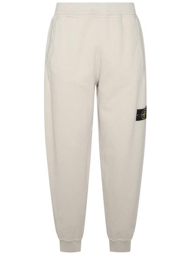 Signature Wappen Patch Cotton Baggy Pants Plaster - STONE ISLAND - BALAAN 1