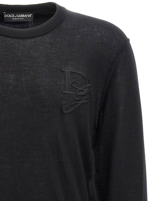 Dolce & Gabbana Logo Embroidery Sweater - DOLCE&GABBANA - BALAAN 3