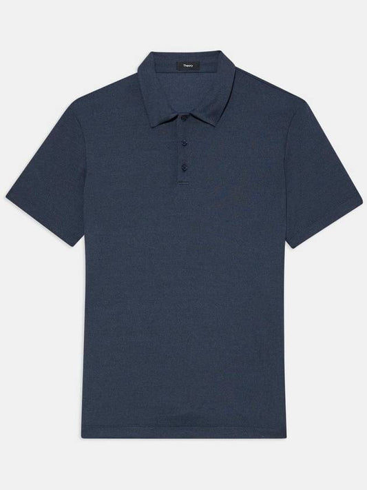 Anemone Modal Jersey Short Sleeve PK Shirt Navy - THEORY - BALAAN 2