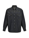 Cotton Denim long sleeve Shirt Blue Vert - MAISON MARGIELA - BALAAN 1