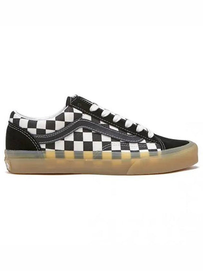 Double Light Gumsole Checkerboard Low Top Sneakers Black - VANS - BALAAN 2