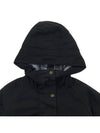 Arley Wax Hooded Jacket Black - BARBOUR - BALAAN 4