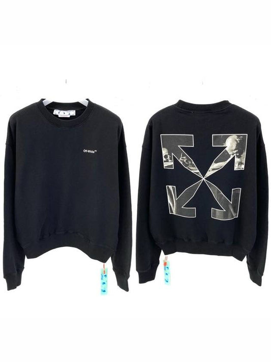 Caravaggio Arrow Sweatshirt Black - OFF WHITE - BALAAN 2