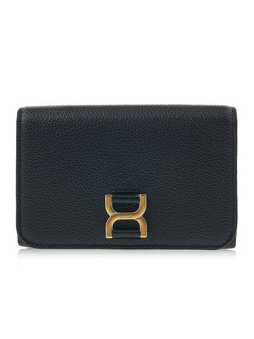 Marcie Medium Compact Half Wallet Black - CHLOE - BALAAN 1