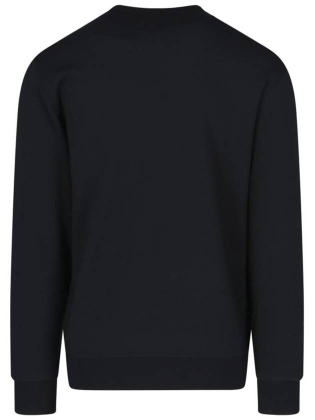 Logo Print Crew Neck Sweatshirt Black - BURBERRY - BALAAN 3