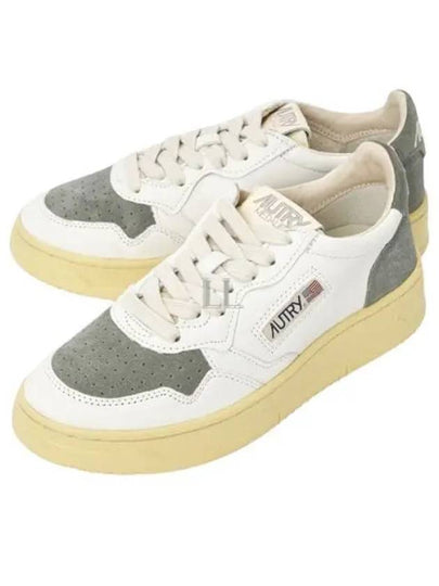 Medalist Grey Suede Low Top Sneakers White - AUTRY - BALAAN 2