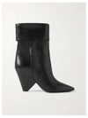 Nikki Ankle Middle Boots Black - SAINT LAURENT - BALAAN 2