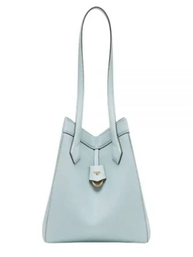 Origami Medium Leather Tote Bag Blue - FENDI - BALAAN 2