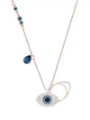 Symbolic Evil Eye Necklace Blue Gold - SWAROVSKI - BALAAN 2