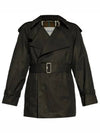 Gabardine Trench  Coat Black - BURBERRY - BALAAN 2