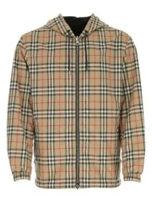 Reversible Vintage Check Hooded Jacket Archive Beige - BURBERRY - BALAAN 2
