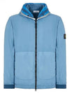 Wappen Patch Skin Touch Nylon Hooded Jacket Blue - STONE ISLAND - BALAAN 2