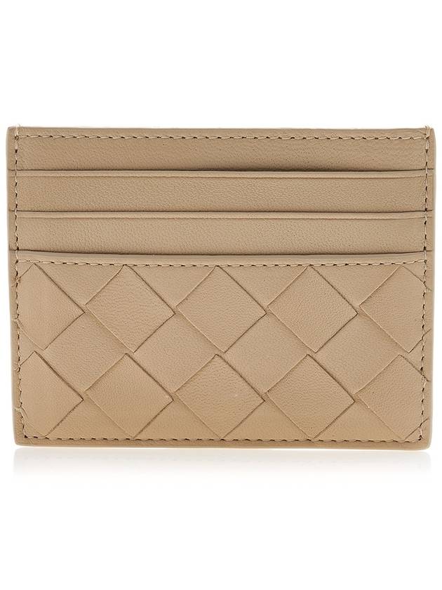 Intrecciato Leather Card Wallet Beige - BOTTEGA VENETA - BALAAN 2