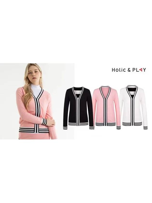 zip-up Y-line knit cardigan HB1WCD001 - HOLIC&PLAY - BALAAN 6