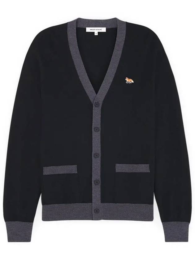 Baby Fox Patch Regular Cardigan Black - MAISON KITSUNE - BALAAN 2