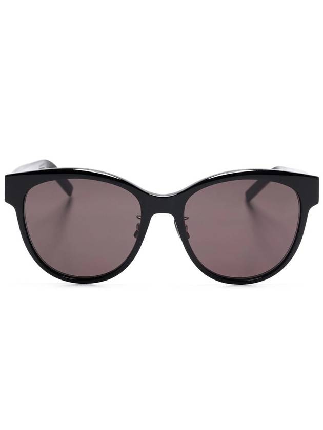 Round Frame Sunglasses Black - SAINT LAURENT - BALAAN 2