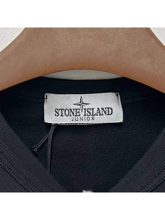 Wappen Patch Cotton Sweatshirt Black - STONE ISLAND - BALAAN 7