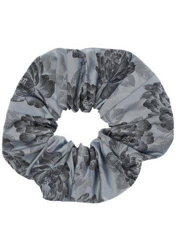 Botanical Jacquard Scrunchie Grey - GANNI - BALAAN 1