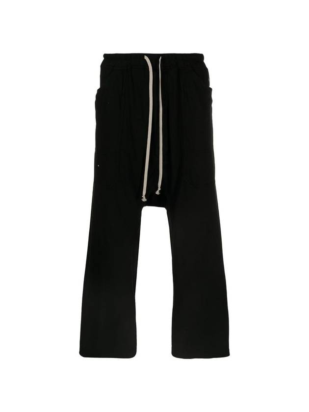 Dark Shadow Drawstring Cargo Baggy Pants Black - RICK OWENS - BALAAN.