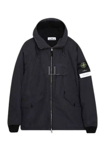 David Canvas Hooded Jacket Charcoal - STONE ISLAND - BALAAN 2