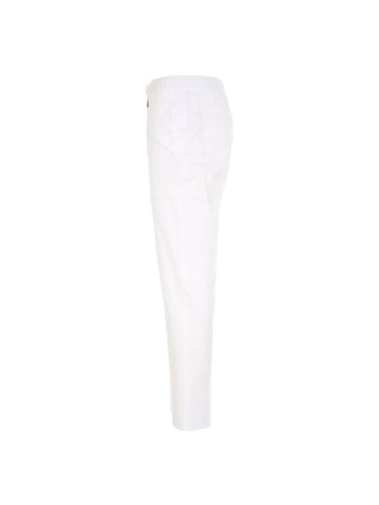UPLAC K06S9901 WHITE Drawstring Light Cotton White Pants - KITON - BALAAN 2
