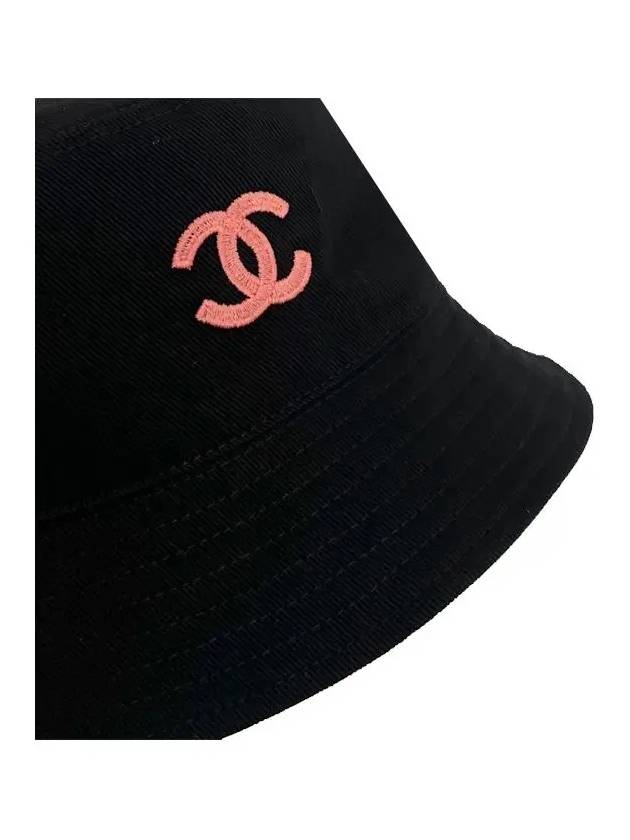 CC Logo Reversible Bucket Hat Black - CHANEL - BALAAN 4