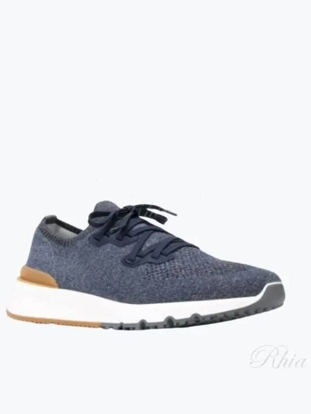 Stretch Knit Low Top Sneakers - BRUNELLO CUCINELLI - BALAAN 2