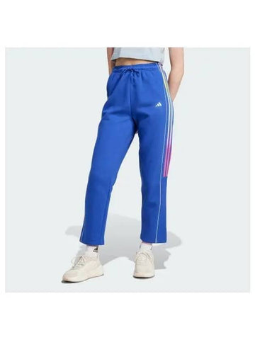 House Of Tiro Stella 3S Fleece Track Pants Blue - ADIDAS - BALAAN 1