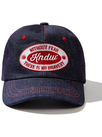 Logo Wappen Denim Trucker Cap Indigo - KND - BALAAN 1