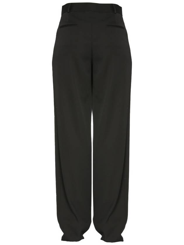 Grande Poudre Wide Pants Black - SAINT LAURENT - BALAAN 5